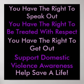 Domestic Violence Awareness Poster