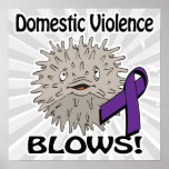 Domestic Violence Blows Awareness Design posters