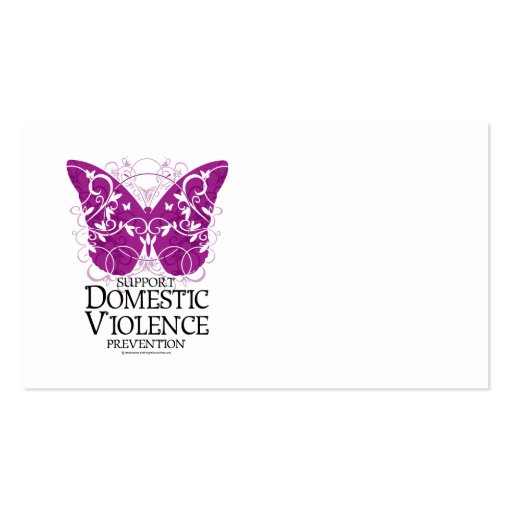 Domestic Violence Butterfly Business Card Templates Zazzle