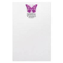 Domestic Violence Butterfly Stationery Paper