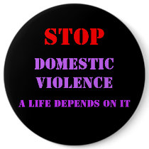 Domestic Violence Button by soulkreationz Domestic Violence Button