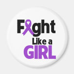 Domestic Violence Fight Like a Girl Fridge Magnet