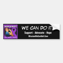 Domestic Violence Mission We Can Do It Bumper Stickers