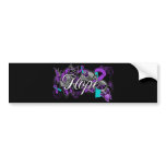 Domestic Violence Sexual  Assault Hope Ribbon bumper stickers