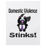 Domestic Violence Stinks Skunk Awareness Design Flyer