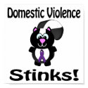 Domestic Violence Stinks Skunk Awareness Design posters by animals4acause Domestic Violence Stinks Skunk Awareness Design posters