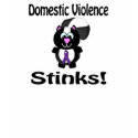 Domestic Violence Stinks Skunk Awareness Design t-shirts by animals4acause Domestic Violence Stinks Skunk Awareness Design t-shirts