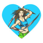 Dominant Amazon Women Stickers