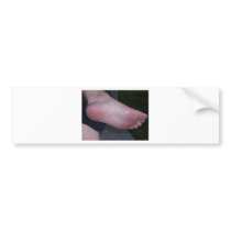 DOMINANT FOOT BUMPER STICKER