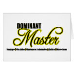 Dominant Master with BDSM Acronym Card
