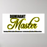 Dominant Master with BDSM Acronym Posters