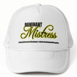 Dominant Mistress with BDSM Acronym Hat