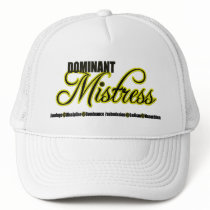Dominant Mistress with BDSM Acronym Hat