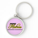 Dominant Mistress with BDSM Acronym Keychains