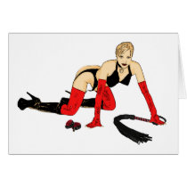 DOMINATRIX Cartoon Cards by uniqueandkinky DOMINATRIX Cartoon Cards