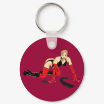 Dominatrix Cartoon Key Chain keychains