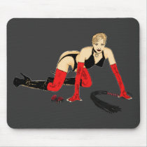 DOMINATRIX Cartoon Mouse Pad mousepads by uniqueandkinky DOMINATRIX Cartoon Mouse Pad mousepads