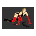 Dominatrix Cartoon Posters posters