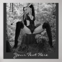 Dominatrix in the Woods Poster Prints