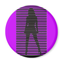 Dominatrix Silhouette magnets