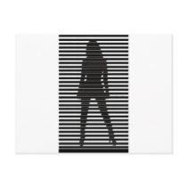Dominatrix Silhouette postcards