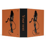 Dominatrix with Whips 3 Ring Binder