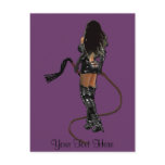 Dominatrix with Whips Postcards