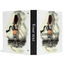 Dominatrix with Whips (White) Vinyl Binder