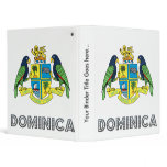 Dominica Coat of Arms Vinyl Binder