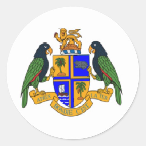 Dominica Coat Of Arms Stickers Zazzle