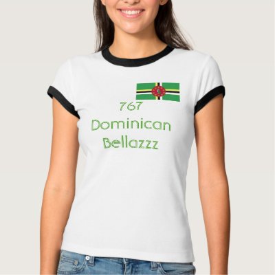 Dominica flag, 767 Dominican Bellazzz Tee Shirt by sherisemsthing
