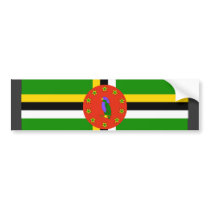 Dominica Flag bumper stickers by coolcountry Dominica Flag bumper stickers