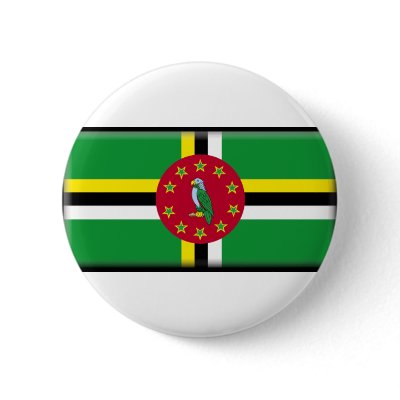 Dominica Flag Button by jacinto888