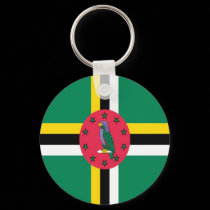 Dominica Flag Key Chain keychains
