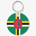 Dominica Flag Key Chain keychains