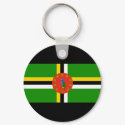 Dominica Flag keychains