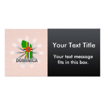 Dominica Flag Map 2.0 Photo Card Template