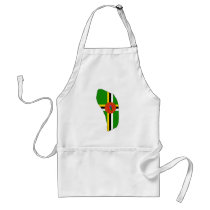 Dominica flag map aprons