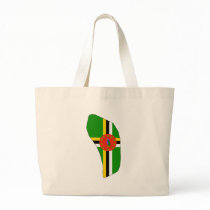 Dominica flag map bags
