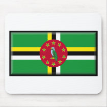 Dominica Flag mousepads by jacinto888 Dominica Flag mousepads