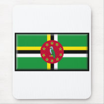 Dominica Flag mousepads by jacinto888 Dominica Flag mousepads