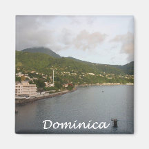 Dominica View Fridge Magnets