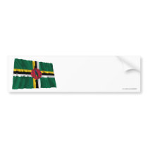 Dominica Waving Flag bumper stickers by Vexillophile Dominica Waving Flag bumper stickers
