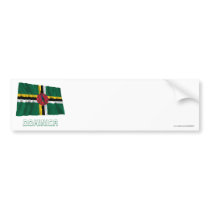 Dominica Waving Flag with Name bumper stickers by Vexillophile Dominica Waving Flag with Name bumper stickers