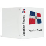 Dominican-American Waving Flag Binders