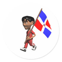 Dominican Boy stickers by worldtees Dominican Boy stickers