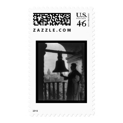 Dominican Church Tower in Lima, Peru 1902 Postage Stamp by lc_vintagephotos