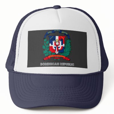 Dominican Emblem Trucker Hat by FlagStore