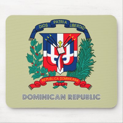Dominican Emblem Mouse Pads by FlagStore