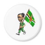 Dominican Girl Refrigerator Magnet